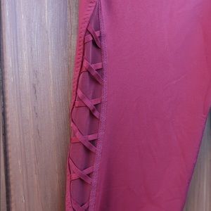 Victoria secret red yoga pants